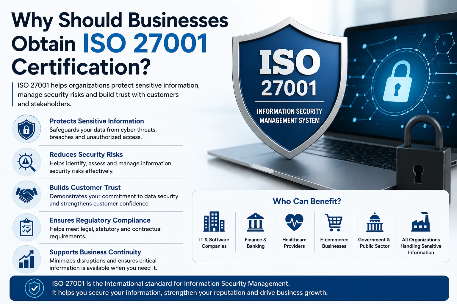Why Should Businesses Obtain ISO 27001 Certification?